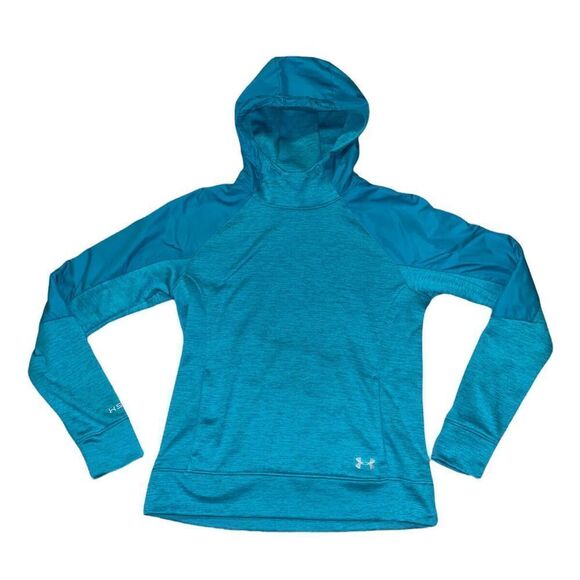 Under Armour Womens Pullover Hoodie Size Small Teal *Missing Size Tag - Picture 1 of 5